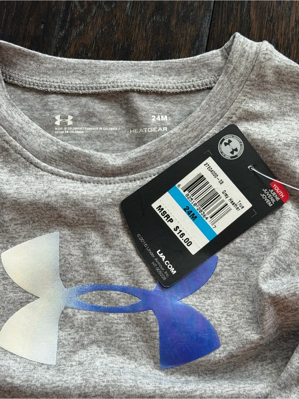 Under armour gray shirt nwt